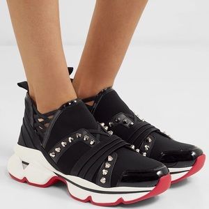 Christian Louboutin
Women's 123 Run Studded Neoprene Sneakers